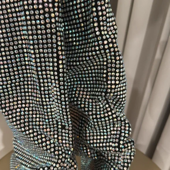 Steve‎ Madden ‘Crushing’ Rhinestone Slouchy Heeled Boots - Picture 10 of 15